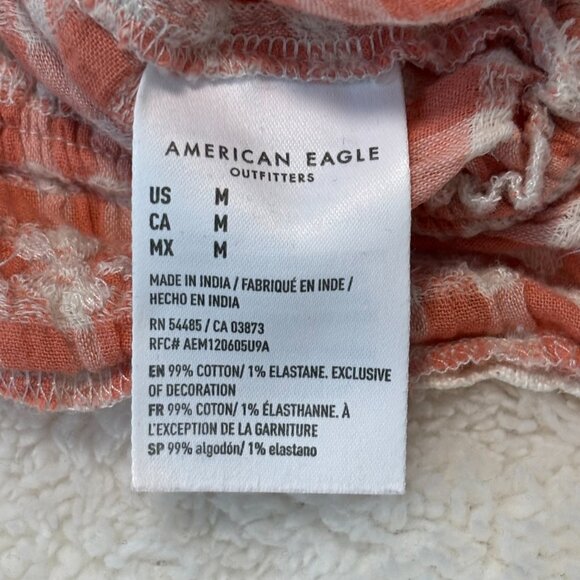 Crop Ruffle Blouse - Peach and White Gingham - Picture 5 of 10